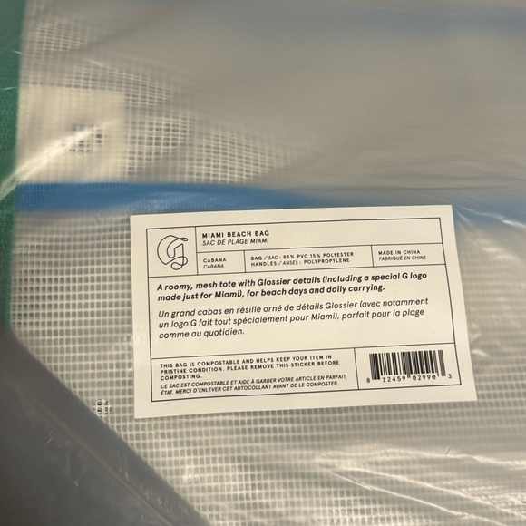 Glossier Miami Beach Bag NWT - Picture 7 of 9